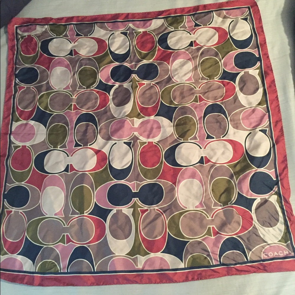 Coach silk scarf/ wrap